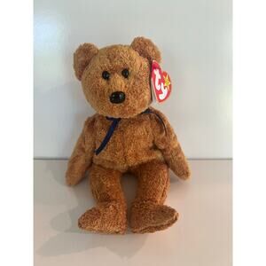 Ty Beanie Baby 1999 Fuzz the Bear P.E Pellets Retired JL
